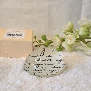 SUGAR PAPER 3" PAPER WEIGHT STATING "I LOVE YOU" NWT
